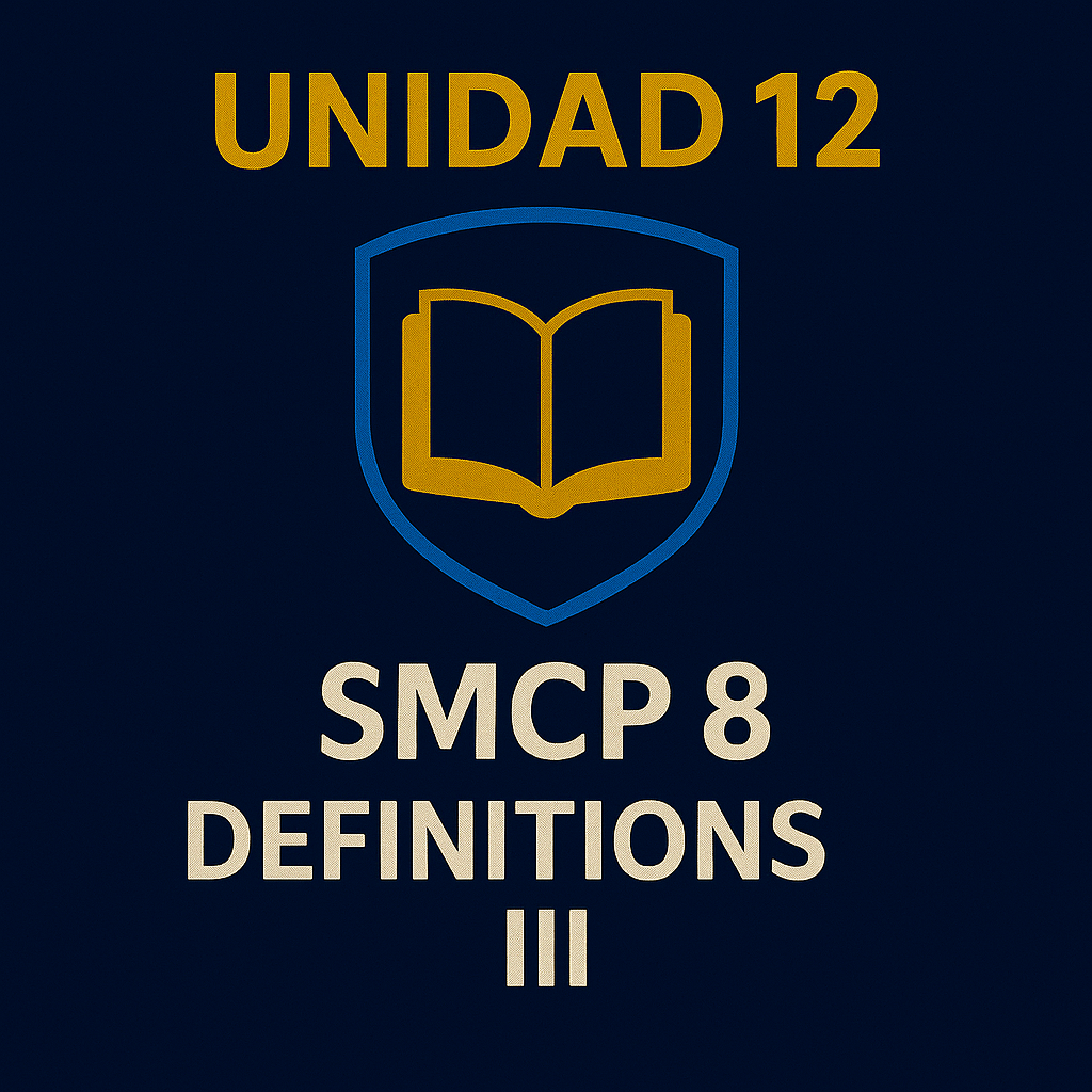Unit 12 – SMCP for Emergencies, Maneuvering, and Technical Operations