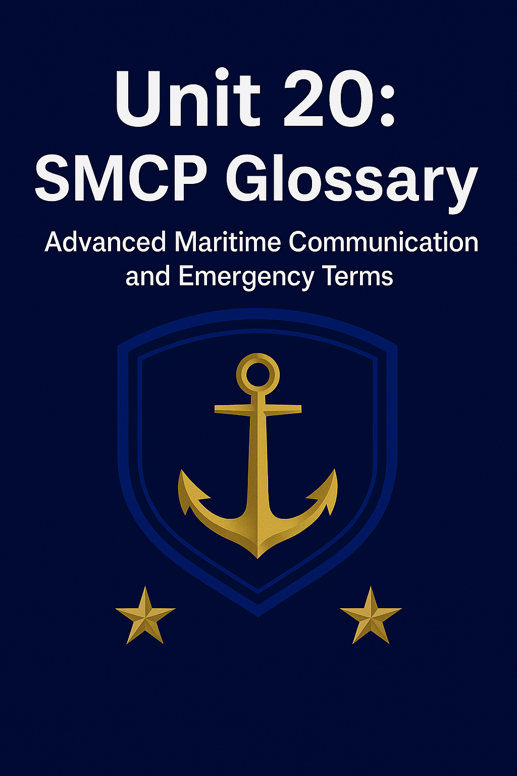 Unit 20: SMCP Glossary – Advanced Maritime Communication and Emergency Terms
