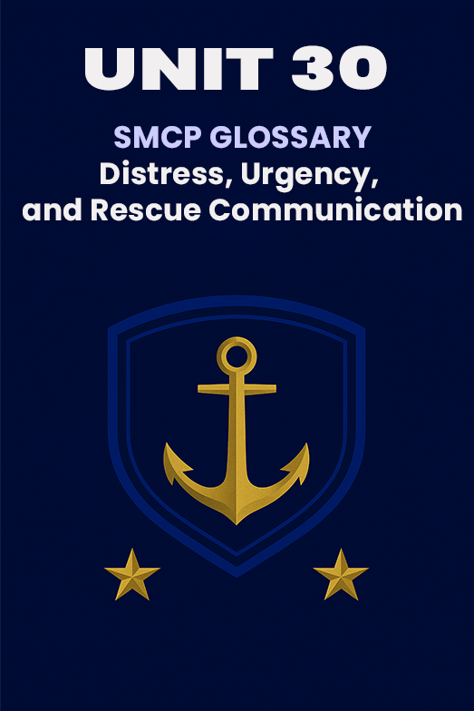 UNIT 30- SMCP: Distress, Urgency, and Rescue Communication
