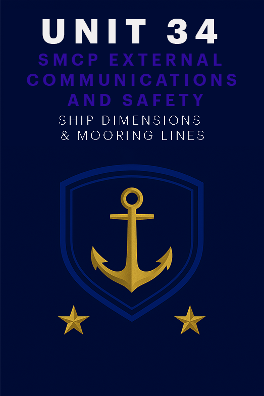 UNIT 34 – SMCP: Ship Dimensions & Mooring Lines